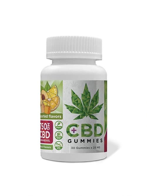 Euphoria CBD Gummies bonbóny mix 750 mg 30ks