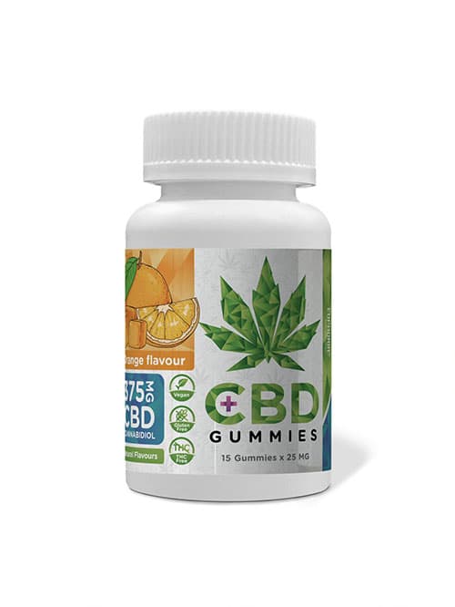 Euphoria CBD Gummies bonbóny pomeranč 375 mg 15ks