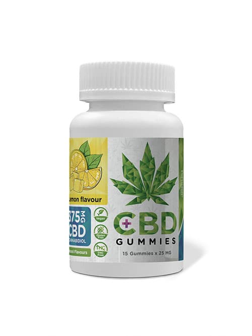 Euphoria CBD Gummies bonbóny citrón 375 mg 15ks