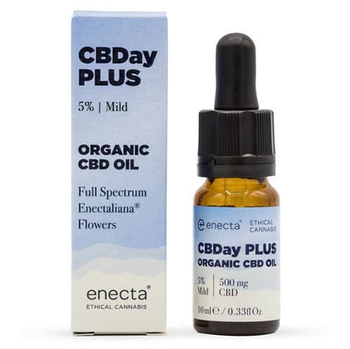 Enecta CBDay Plus Mild Full Spectrum CBD olej 5% 500 mg 10 ml