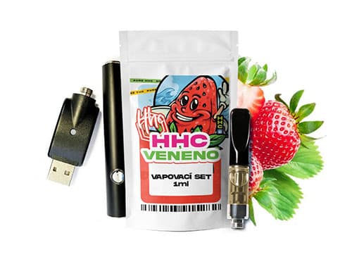 Czech CBD HHC set baterie + cartridge Veneno 94 % 1 ml