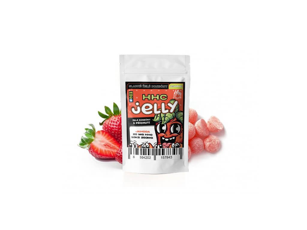 Czech CBD HHC Jelly Jahody 250 mg 10 ks 