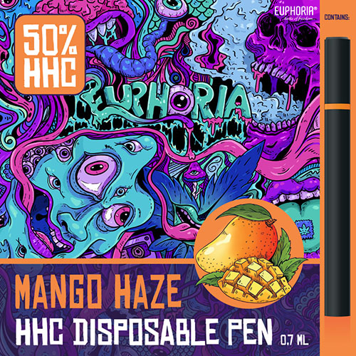 Euphoria HHC vape pen Mango Haze 50%