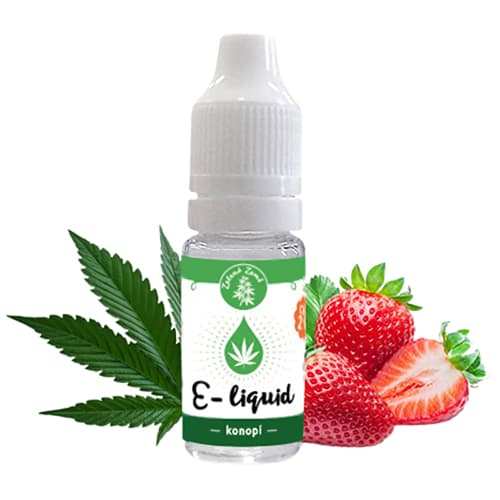 Zelená Země CBD liquid 2% příchuť jahoda 10 ml