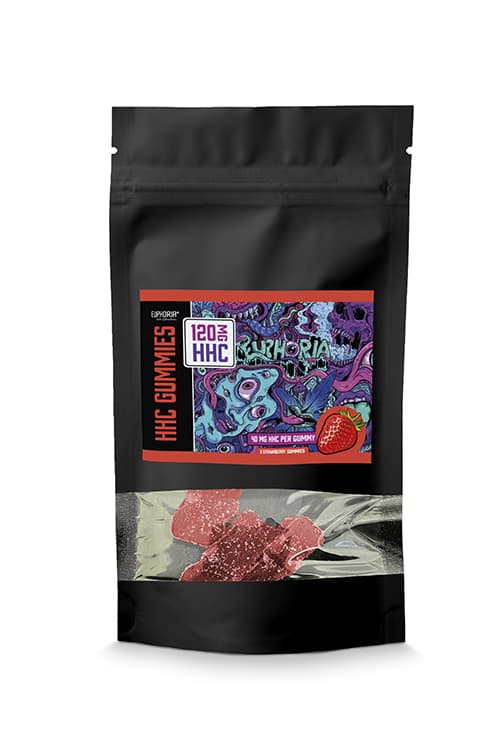 Euphoria HHC gummies Strawberry 3x40mg HHC