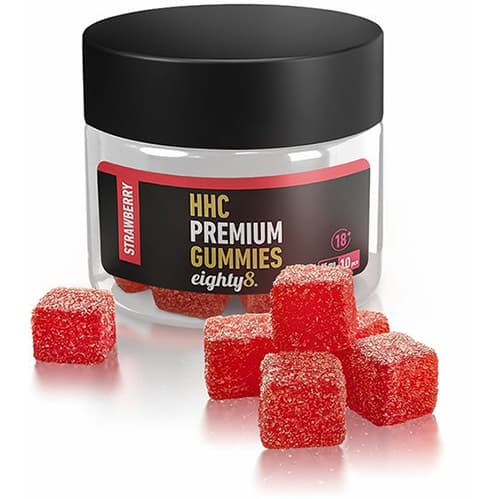 Eighty8 HHC Gummies Strawberry 250mg 10ks