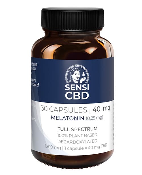 CBD melatoninové kapsle 40 mg 30ks SENSI SEEDS