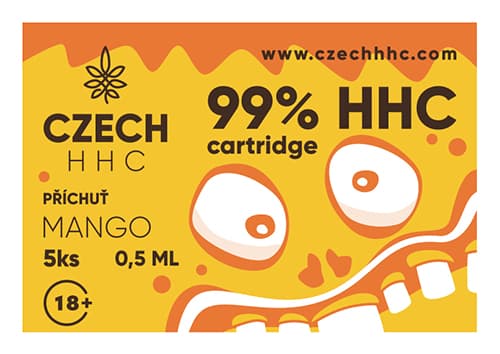 CZECH HHC 99% HHC cartridge Mango 0,5 ml 5ks