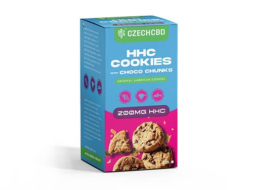 Czech CBD HHC Cookies s čoko kousky 200 mg HHC 
