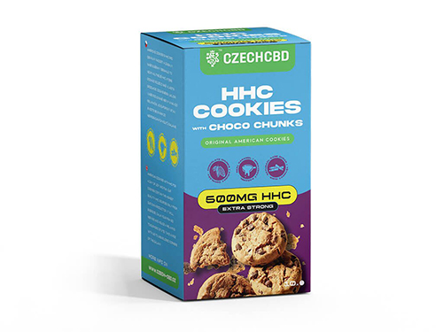 Czech CBD HHC Cookies s čoko kousky 500 mg HHC 
