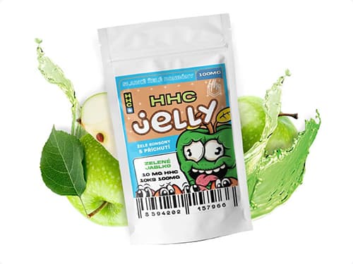 Czech CBD HHC Jelly Zelené Jablko 100 mg 10 ks 