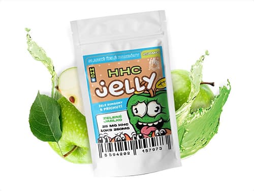 Czech CBD HHC Jelly Zelené Jablko 250 mg 10 ks 