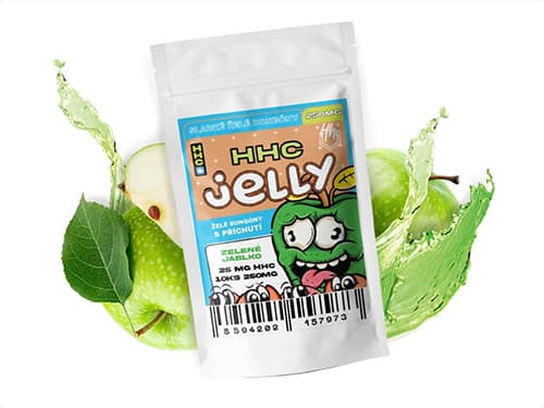 Czech CBD HHC Jelly Zelené Jablko 250 mg 10 ks 