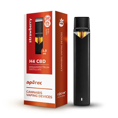 Aporex H4CBD Jednorazový Vaporizér Strawberry 1ml