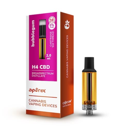 Aporex H4CBD Cartridge Bubblegum 2ml