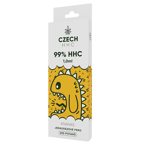 CZECH HHC 99% HHC jednorazové pero Ananas 250 potahů 1ml 1ks