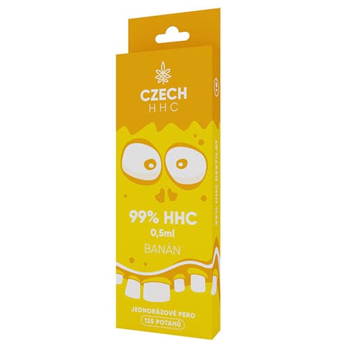 CZECH HHC 99% HHC jednorazové pero Banán 125 potahů 0,5ml 1ks