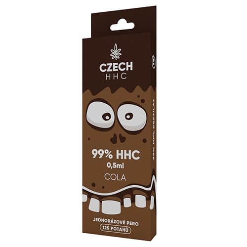 CZECH HHC 99% HHC jednorazové pero Cola 125 potahů 0,5ml 1ks  