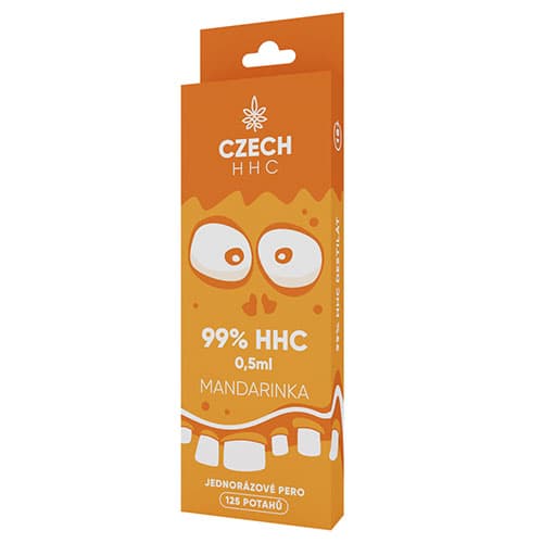 CZECH HHC 99% HHC jednorazové pero Mandarinka 125 potahů 0,5ml   