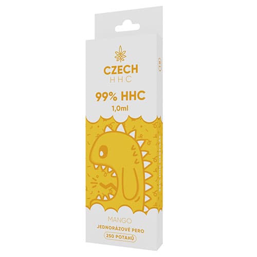 CZECH HHC 99% HHC jednorazové pero Mango 250 potahů 1ml 1ks   
