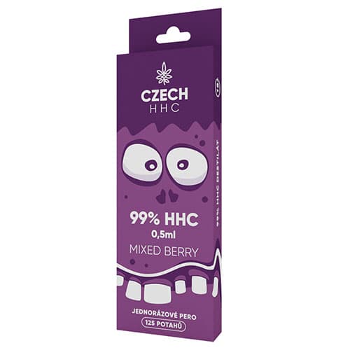 CZECH HHC 99% HHC jednorazové pero Mixed Berry 125 potahů 0,5ml   