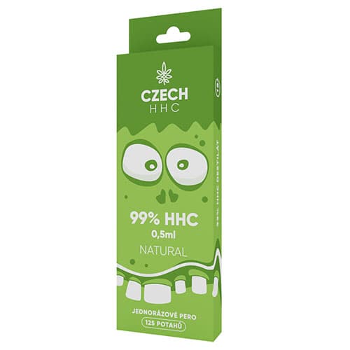 CZECH HHC 99% HHC jednorazové pero Natural 125 potahů 0,5ml   