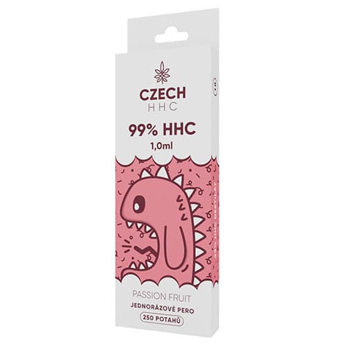 CZECH HHC 99% HHC jednorazové pero Passion Fruit 250 potahů 1ml 1ks   