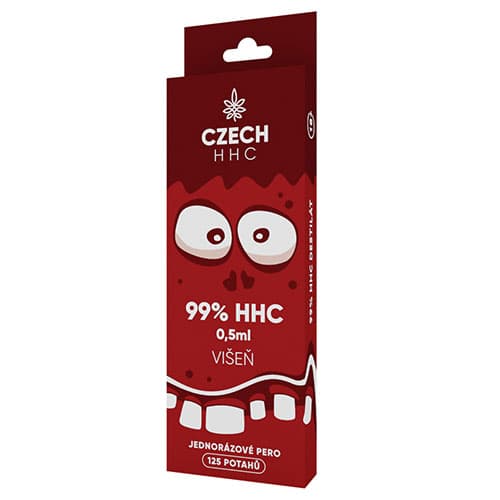 CZECH HHC 99% HHC jednorazové pero Višeň 125 potahů 0,5ml 