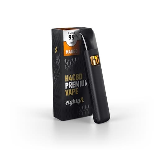 Eighty8 H4CBD Vaporizační pero Mango 99 % 2 ml