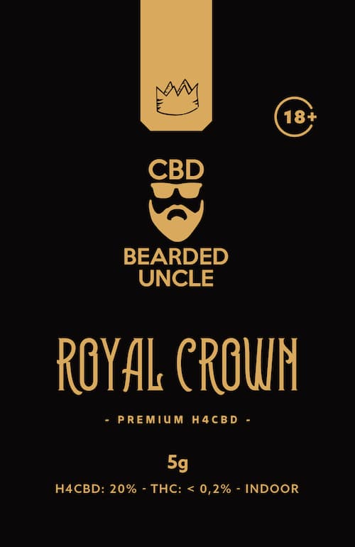 BEARDED UNCLE ROYAL CROWN PREMIUM INDOOR H4CBD 20% a THC 0,2% 5g 