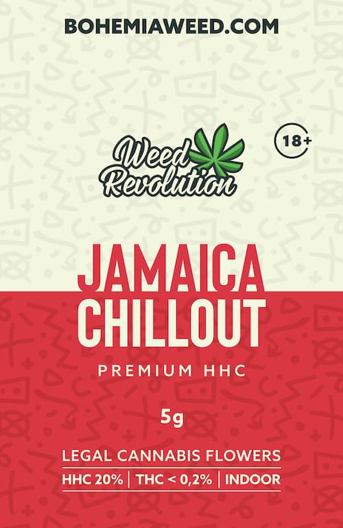 WEED REVOLUTION JAMAICA CHILLOUT PREMIUM INDOOR HHC 20% a THC 0,2% 5g  