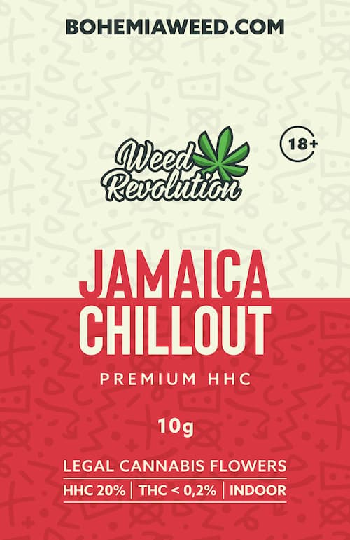 WEED REVOLUTION JAMAICA CHILLOUT PREMIUM INDOOR HHC 20% a THC 0,2% 10g  