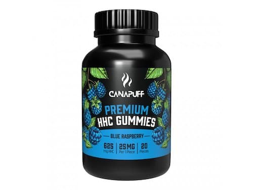 Canapuff HHC Gummies 500mg Blue Raspberry 20ks