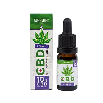 Euphoria CBD konopný olej full spectrum 10% 1000 mg 10 ml