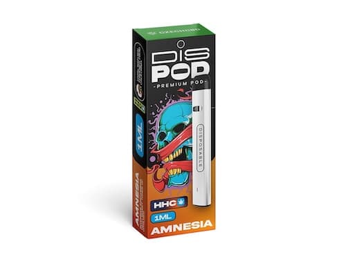 Czech CBD HHC Vape Pen disPOD Amnesia 1000 mg 1ml