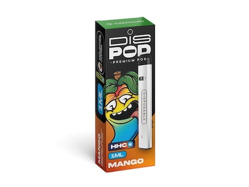Czech CBD HHC Vape Pen disPOD Mango 1000 mg 1ml