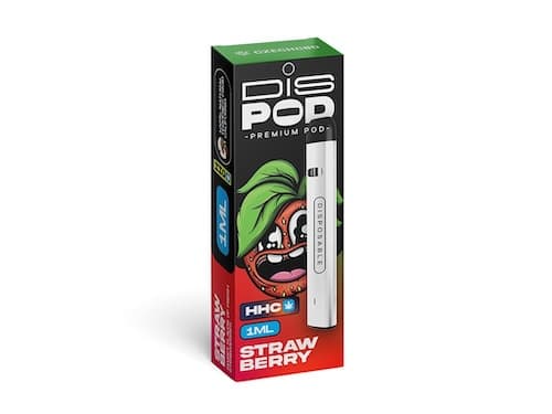 Czech CBD HHC Vape Pen disPOD Strawberry 1000 mg 1ml