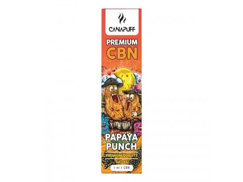 Canapuff Papaya Punch 89% CBN Jednorázovka 1ml 