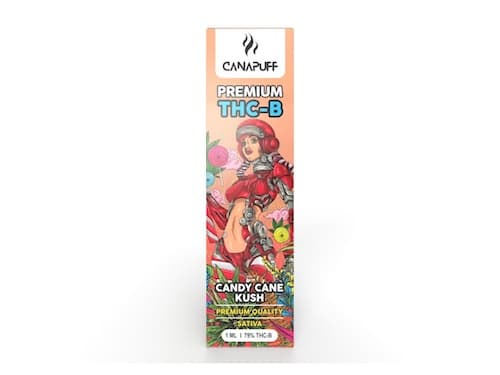 Canapuff vape pen Candy Cane Kush 79% THC-B Jednorazovka 1ml