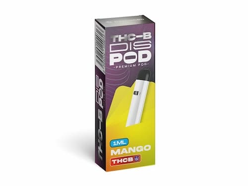 Czech CBD THC-B Vape Pen disPOD Mango 1000mg 1ml