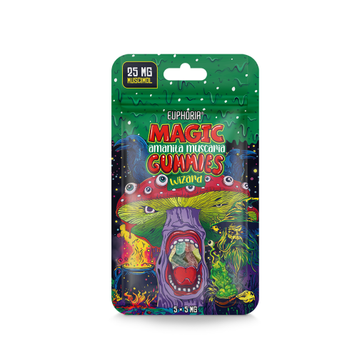 Euphoria Magic Amanita Muscaria Gummies - Wizard 25mg 5ks