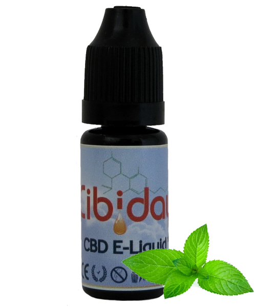 CBD e-liquid Máta 50mg 10ml Cibiday