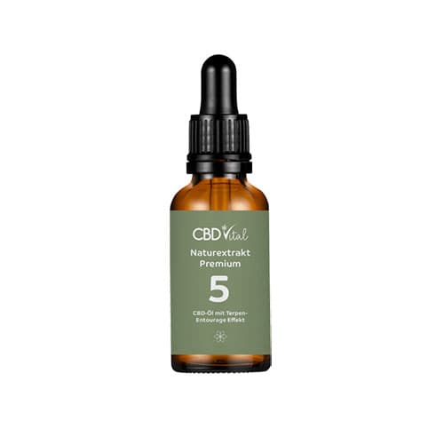 CBD konopný olej přírodní premium 500mg 5% 10ml CBD Vital