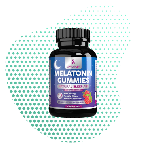 Canapuff Melatonin Gummies Raspberry 10ks