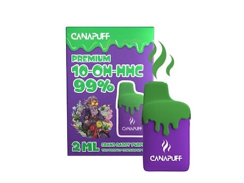 Canapuff vape pen Grand Daddy Purple 99% 10-OH-HHC Jednorázovka 2ml
