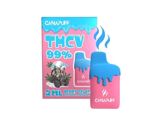 Canapuff vape pen Berry Gelato 99% THCV Jednorázovka 2ml
