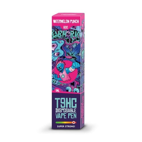 Euphoria T9HC Disposable Vape Watermelon Punch 2ml