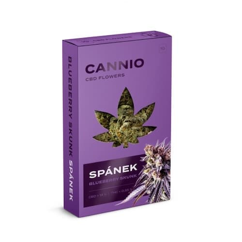 CANNIO CBD  květy SPÁNEK Blueberry Skunk 1g