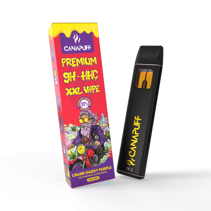 Canapuff vape pen Grand Daddy Purple 99% 9H-HHC Jednorázovka XXL 2ml ##