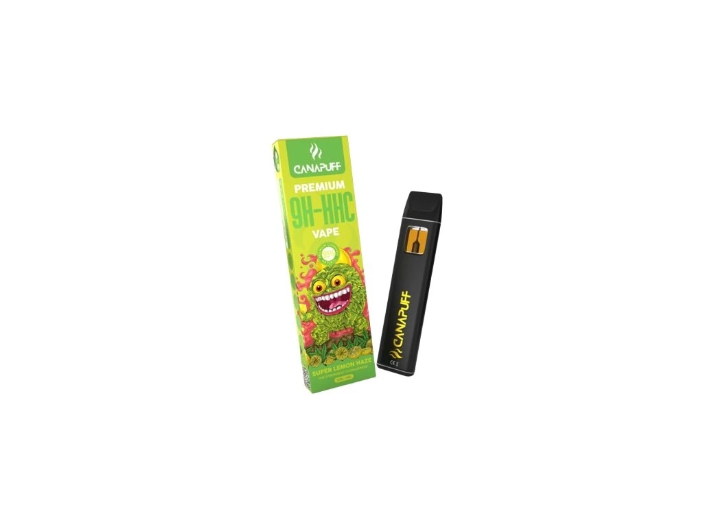 Canapuff vape pen Super Lemon Haze 95% 9H-HHC Jednorazovka 1ml